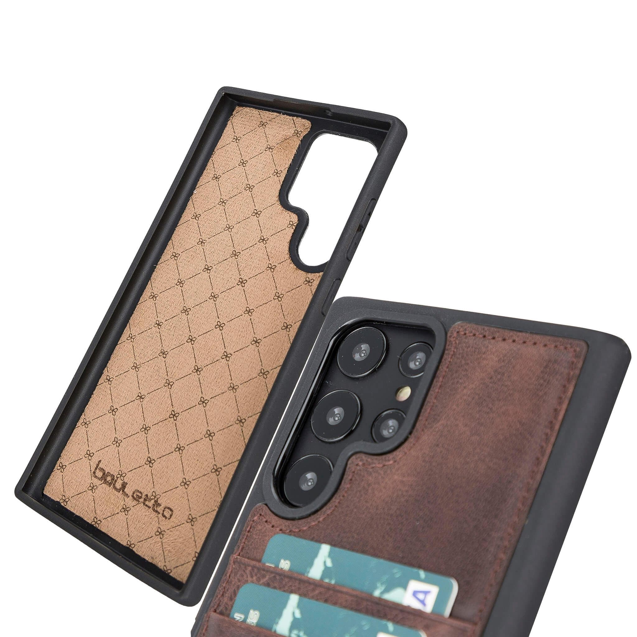 Flex Cover Leather Samsung Galaxy S24 Plus Case with Card Holder