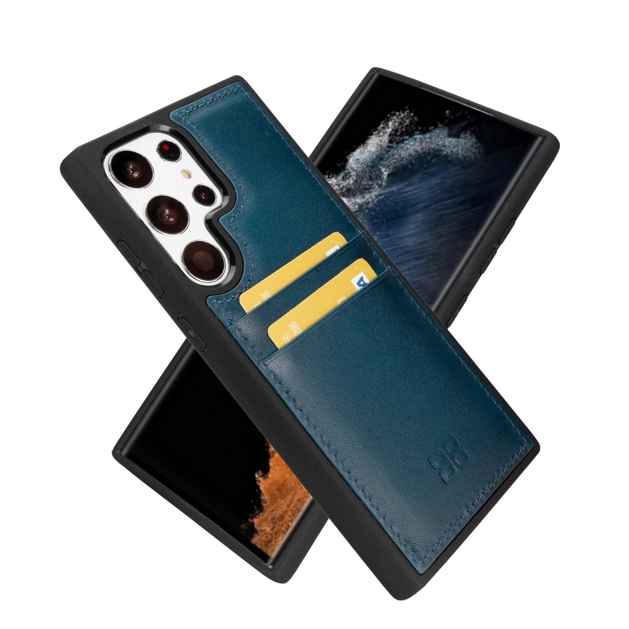 Flex Cover Leather Samsung Galaxy S24 Ultra Case with Card Holder