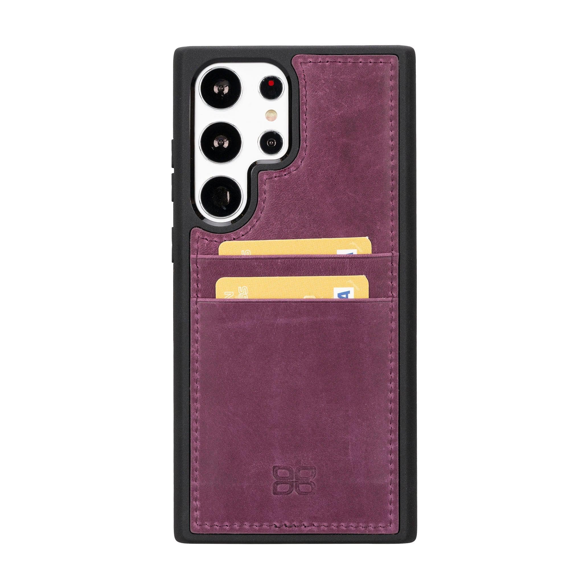 Flex Cover Leather Samsung Galaxy S24 Ultra Case with Card Holder
