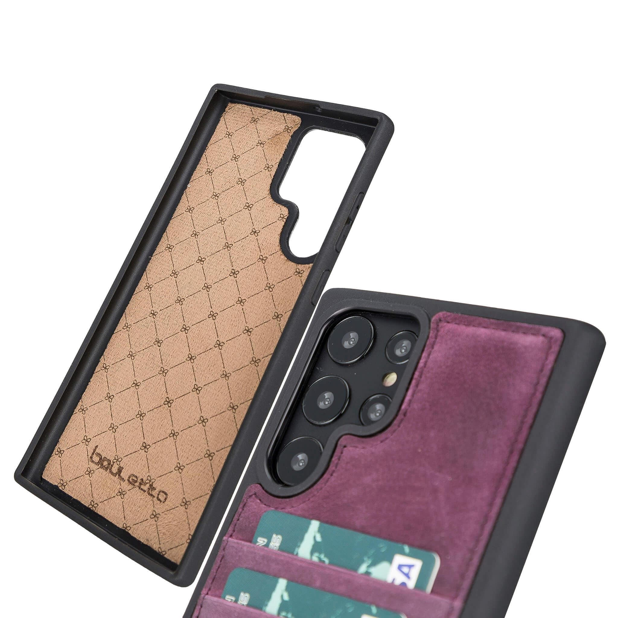 Flex Cover Leather Samsung Galaxy S24 Ultra Case with Card Holder