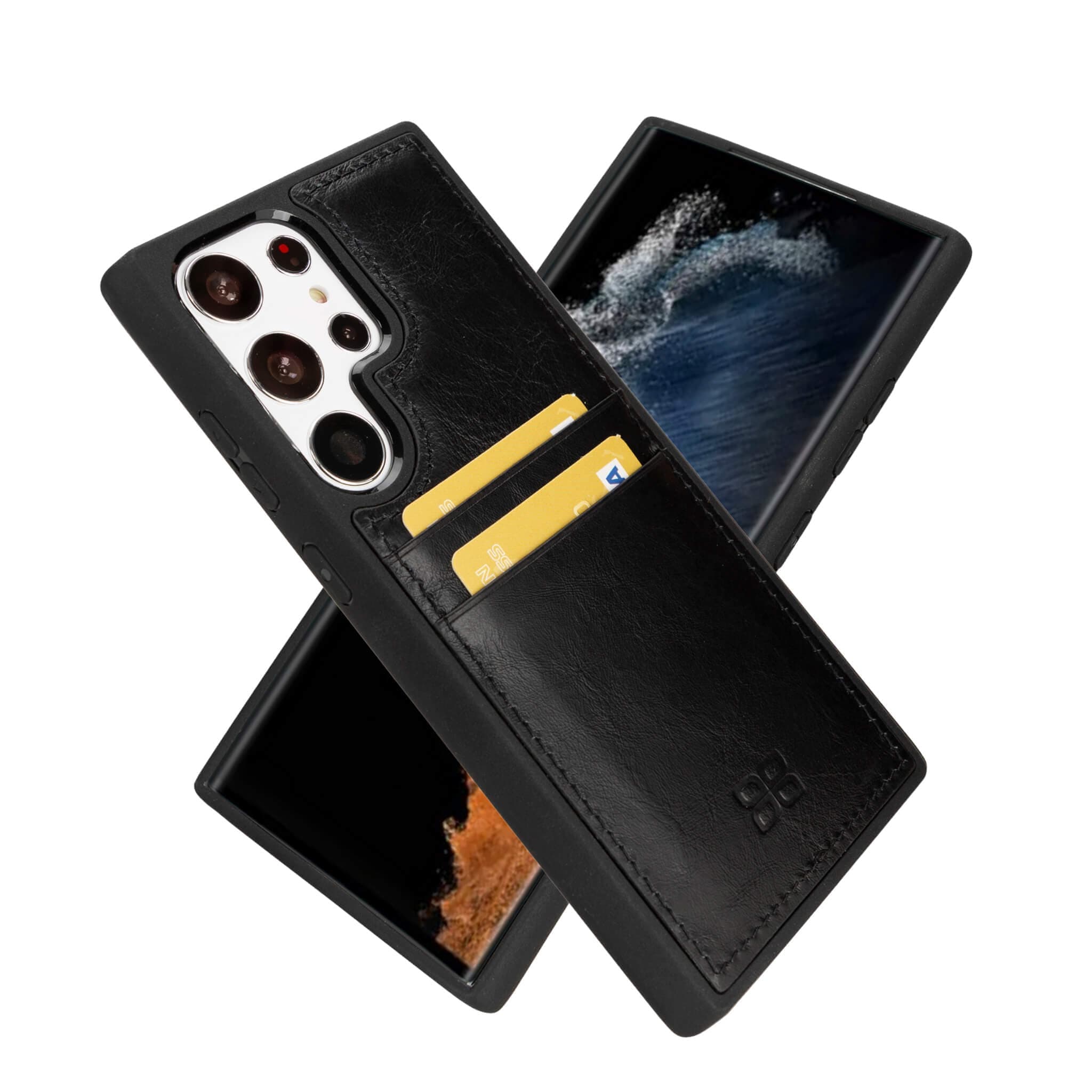 Flex Cover Leather Samsung Galaxy S24 Ultra Case with Card Holder