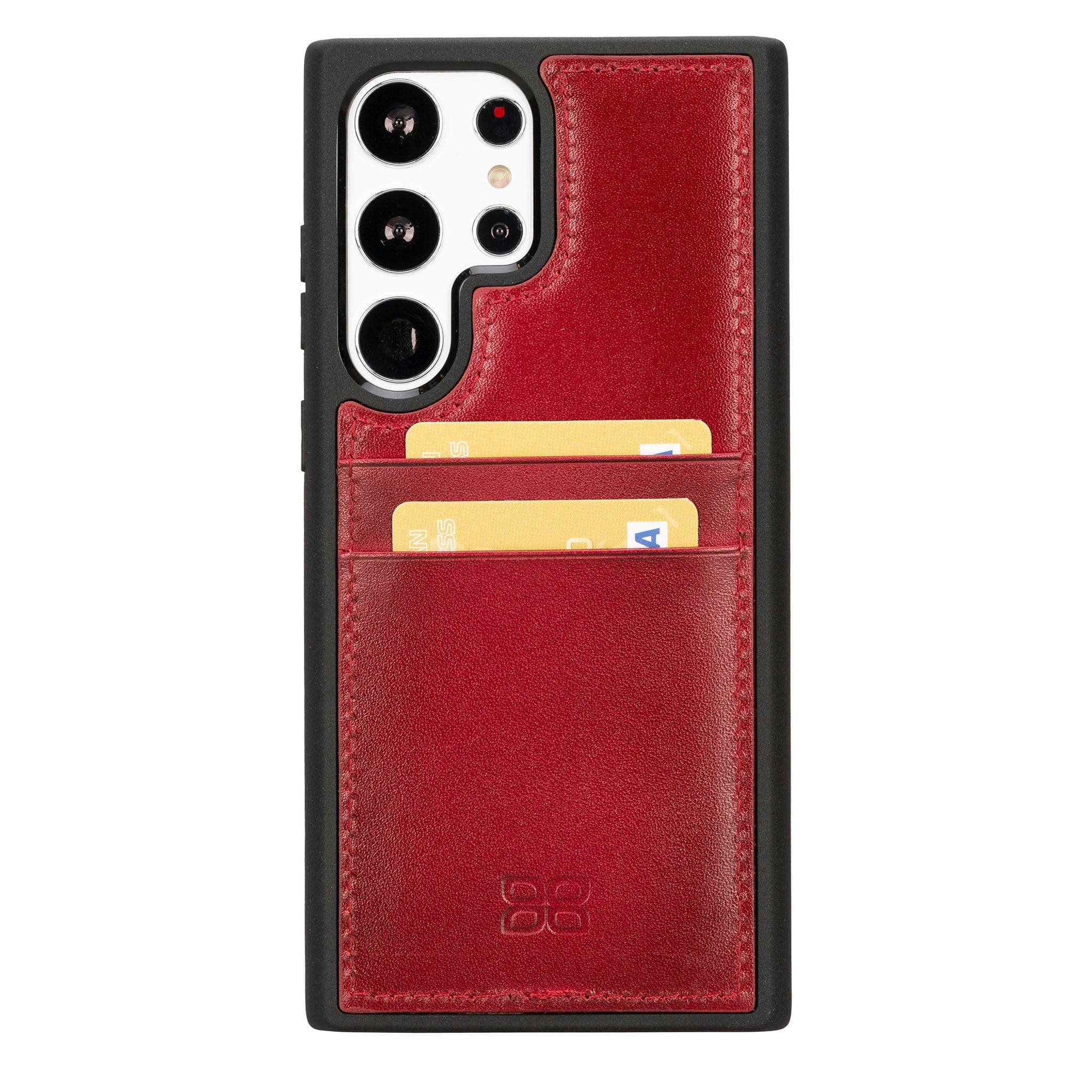 Flex Cover Leather Samsung Galaxy S24 Ultra Case with Card Holder