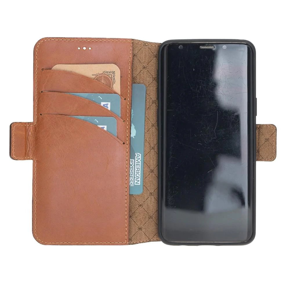 Wallet Case Samsung Galaxy S9 Plus Leather Folio Case